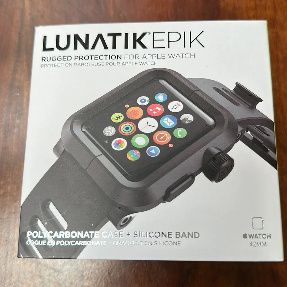 Men's Apple Watch case. Lunatik Epik. 42mm. Black.